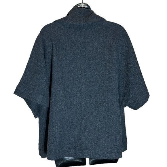 Eileen fisher angora blend boxy short sleeve sweater top medium grey - Picture 5 of 7
